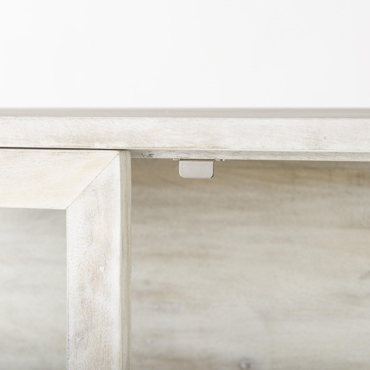 Mercana Arelius 36L x 18.75W x 63H White Wood W/ Gold Metal Base Display Cabinet