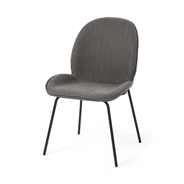 Mercana Inala Grey Seat Metal Frame Dining Chair