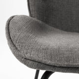 Mercana Inala Grey Seat Metal Frame Dining Chair