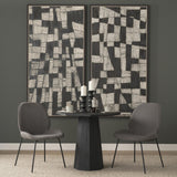 Mercana Inala Grey Seat Metal Frame Dining Chair