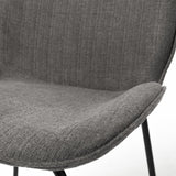 Mercana Inala Grey Seat Metal Frame Dining Chair