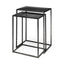 Mercana Kasey (Set of 2) 17.7L x 12.6W x 24.4H Galvanized Metal Nesting Accent Tables