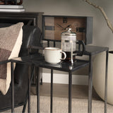 Mercana Kasey (Set of 2) 17.7L x 12.6W x 24.4H Galvanized Metal Nesting Accent Tables