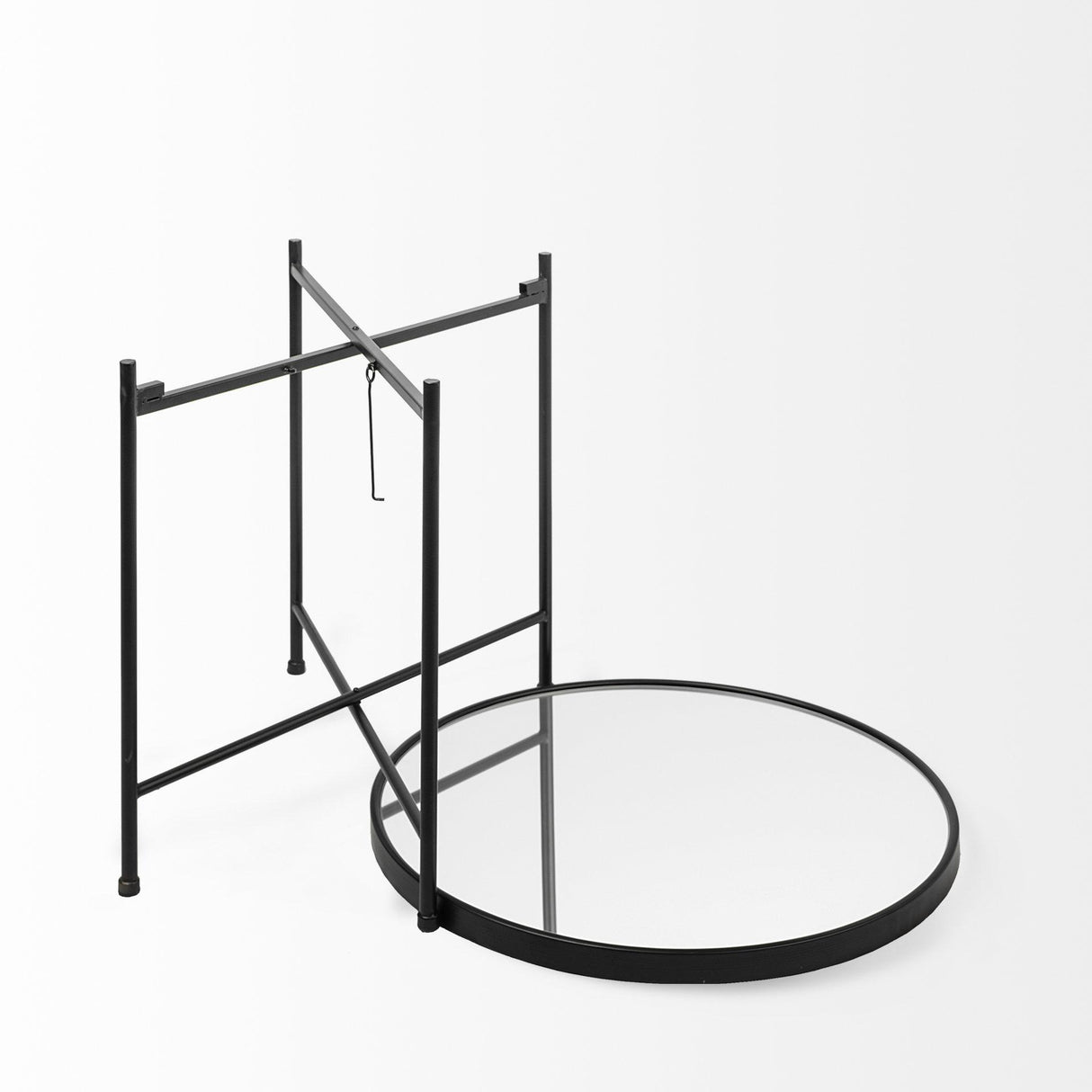 Mercana Samantha (Large) Black Mirror Top Accent Table