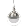 Mercana Leighton 15.0L x 15.0W x 20.0H Antique Nickel Pendant Light