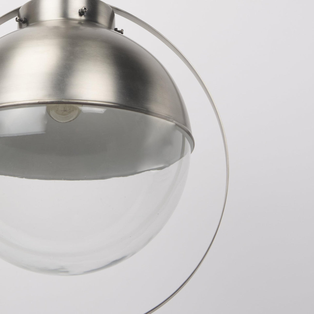 Mercana Leighton 15.0L x 15.0W x 20.0H Antique Nickel Pendant Light