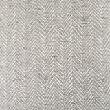 Mercana Charlotte 55.0L Gray Herringbone Fabric Seat w/ Antique Nickel Metal Frame Bench