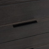 Mercana Giselle I 40L x 16W Dark Brown Fir Veneer 3 Drawer Accent Cabinet