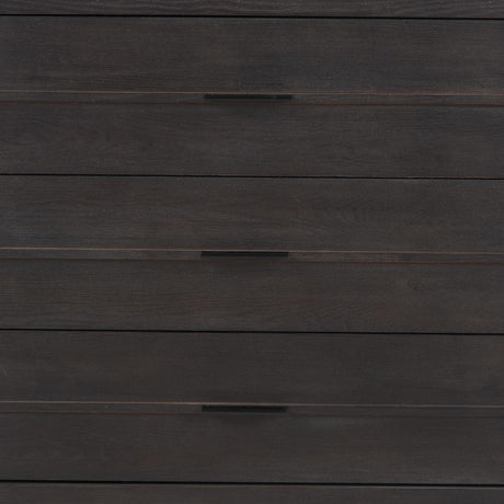 Mercana Giselle I 40L x 16W Dark Brown Fir Veneer 3 Drawer Accent Cabinet