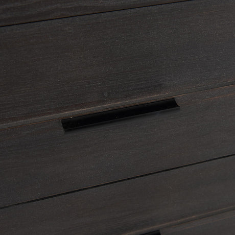 Mercana Giselle I 40L x 16W Dark Brown Fir Veneer 3 Drawer Accent Cabinet