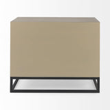 Mercana Genevieve I 39L x 16W Light Brown Fir Veneer 3 Drawer Accent Cabinet