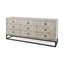 Mercana Genevieve II Light Brown Fir Veneer 9 Drawer Sideboard