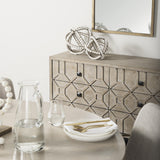 Mercana Genevieve II Light Brown Fir Veneer 9 Drawer Sideboard