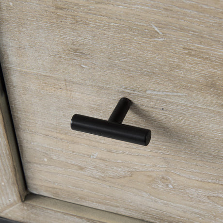 Mercana Ciara 32L x 16W Beige Fir Veneer 2 Drawer Accent Cabinet