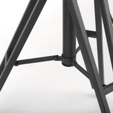 Mercana Debdou 22L x 22W x 61H Black and White Metal Adjustable Cinema-Style Floor Lamp