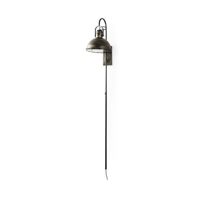 Mercana Tazb 13L x 11W x 62H Gold Metal Conical Shade Wall Sconce