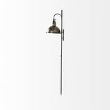 Mercana Tazb 13L x 11W x 62H Gold Metal Conical Shade Wall Sconce