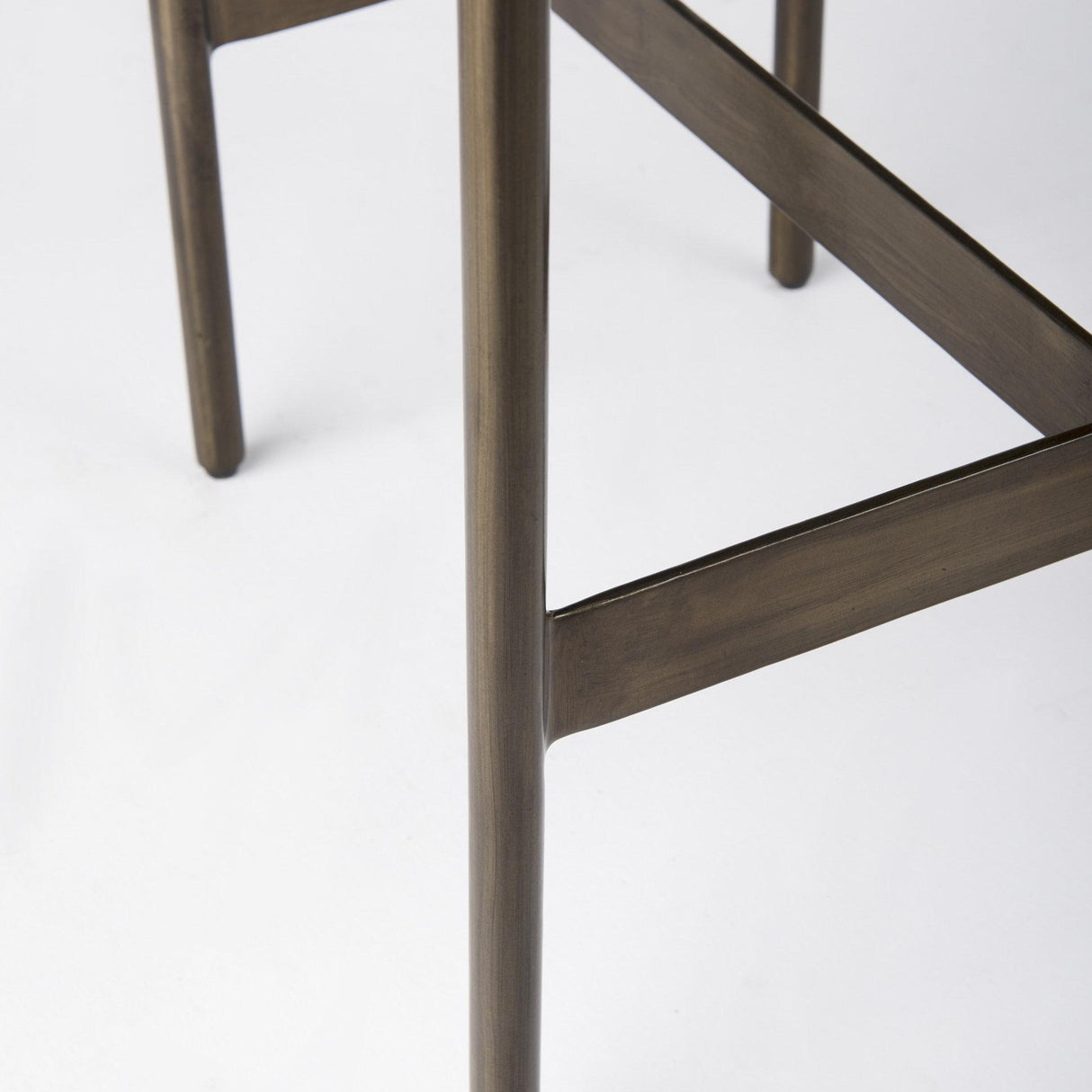 Mercana Millie 16.75 X 17.75 X 26.25 Hair-on-hide Seat W/ Gold Metal Frame Counter Stool