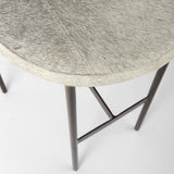 Mercana Millie 16.75 X 17.75 X 30 Hair-on-hide Seat W/ Gold Frame Bar Stool