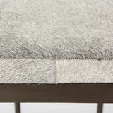 Mercana Millie 16.75 X 17.75 X 30 Hair-on-hide Seat W/ Gold Frame Bar Stool