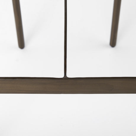 Mercana Millie 16.75 X 17.75 X 30 Hair-on-hide Seat W/ Gold Frame Bar Stool