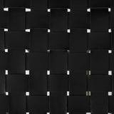 Mercana Clarissa 18.0L x 16.0W x 30.25H Black Woven Leather Seat W/ Gold Frame Bar Stool