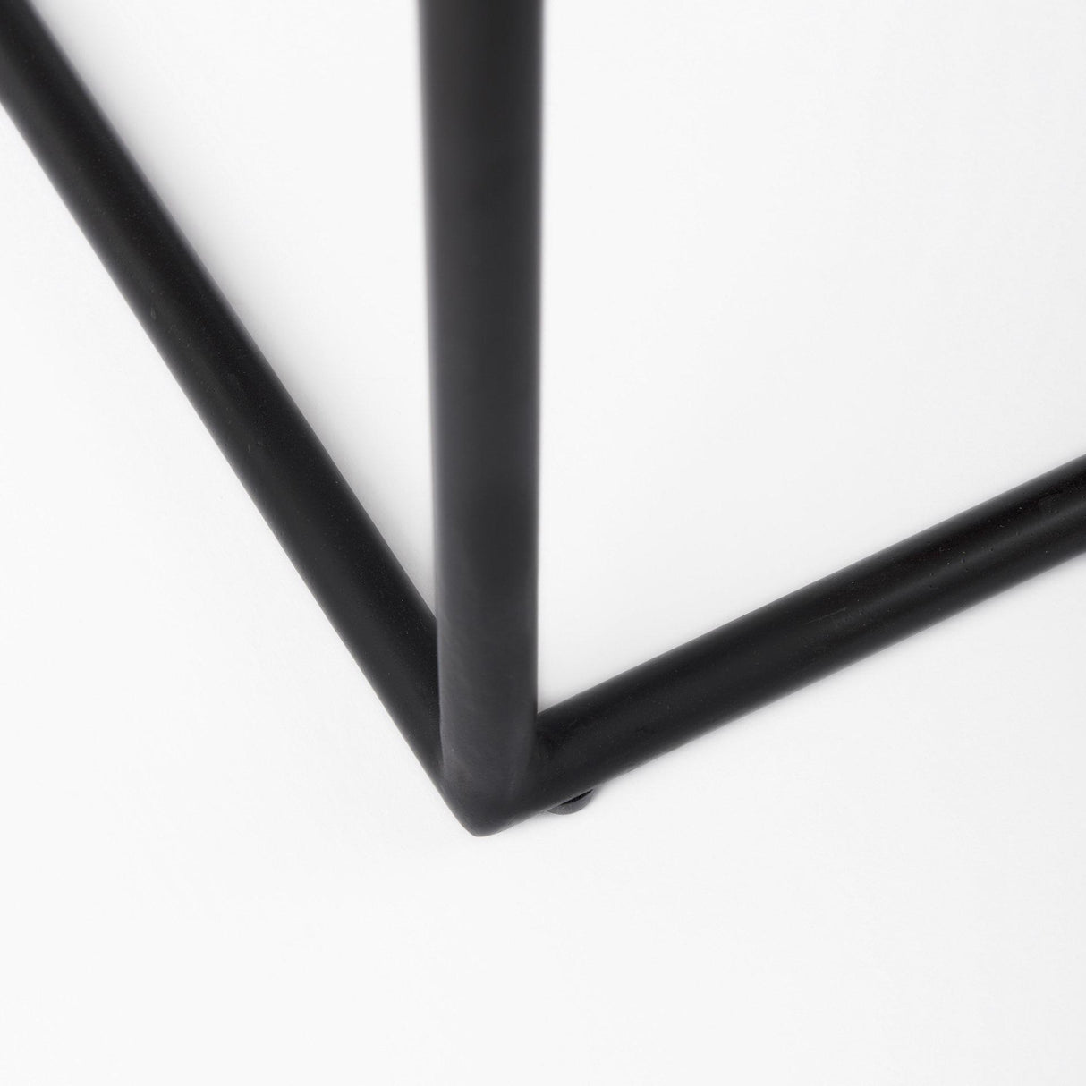 Mercana Clarissa 18.0L x 16.0W x 30.25H Dark Brown Woven Leather Seat W/ Black Metal Frame Bar Stool