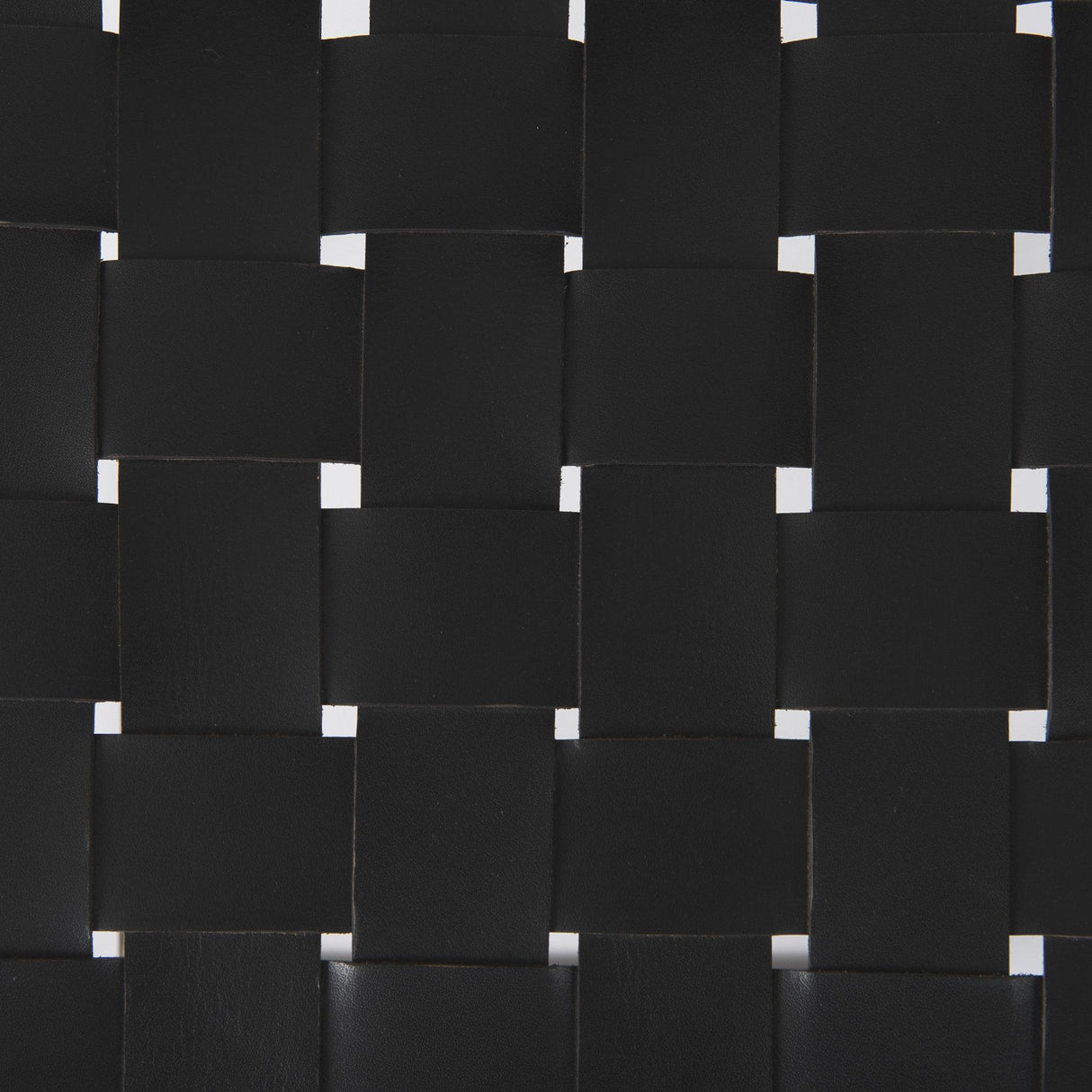 Mercana Clarissa 18.0L x 16.0W x 26.25H Black Woven Leather Seat W/ Gold Frame Counter Stool