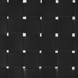 Mercana Clarissa 18.0L x 16.0W x 26.25H Black Woven Leather Seat W/ Gold Frame Counter Stool