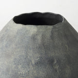 Mercana Gobi 20L x 23H Small Gray Ceramic Oval Vase