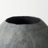 Mercana Gobi 23L x 28H Large Gray Ceramic Oval Vase