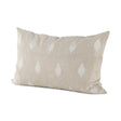 Mercana Enya 13L x 21W Beige and Cream Fabric Patterned Decorative Pillow Cover