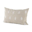 Mercana Enya 13L x 21W Beige and Cream Fabric Patterned Decorative Pillow Cover