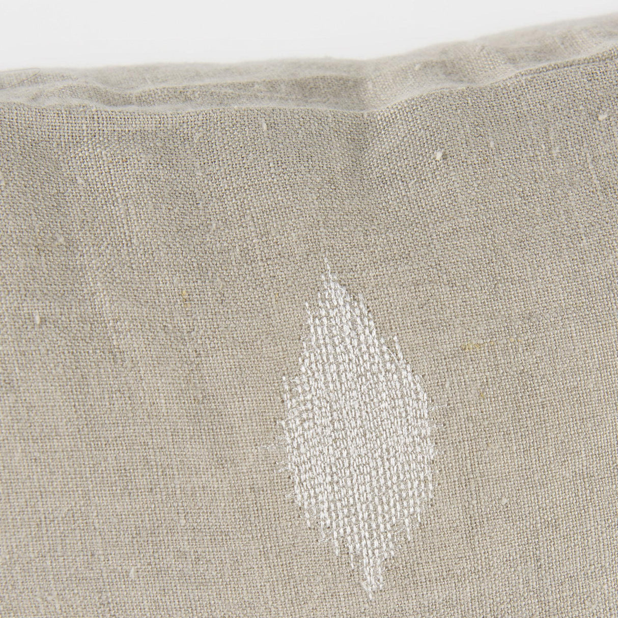 Mercana Enya 13L x 21W Beige and Cream Fabric Patterned Decorative Pillow Cover