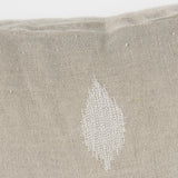 Mercana Enya 13L x 21W Beige and Cream Fabric Patterned Decorative Pillow Cover