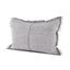 Mercana Thais 13L x 21W Gray Fabric Fringed Decorative Pillow Cover
