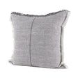 Mercana Thais 20L x 20W Blue and Cream Fringed Decorative Pillow Cover