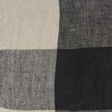 Mercana Raquel 13L x 21W Beige and Black Fabric Plaid Decorative Pillow Cover