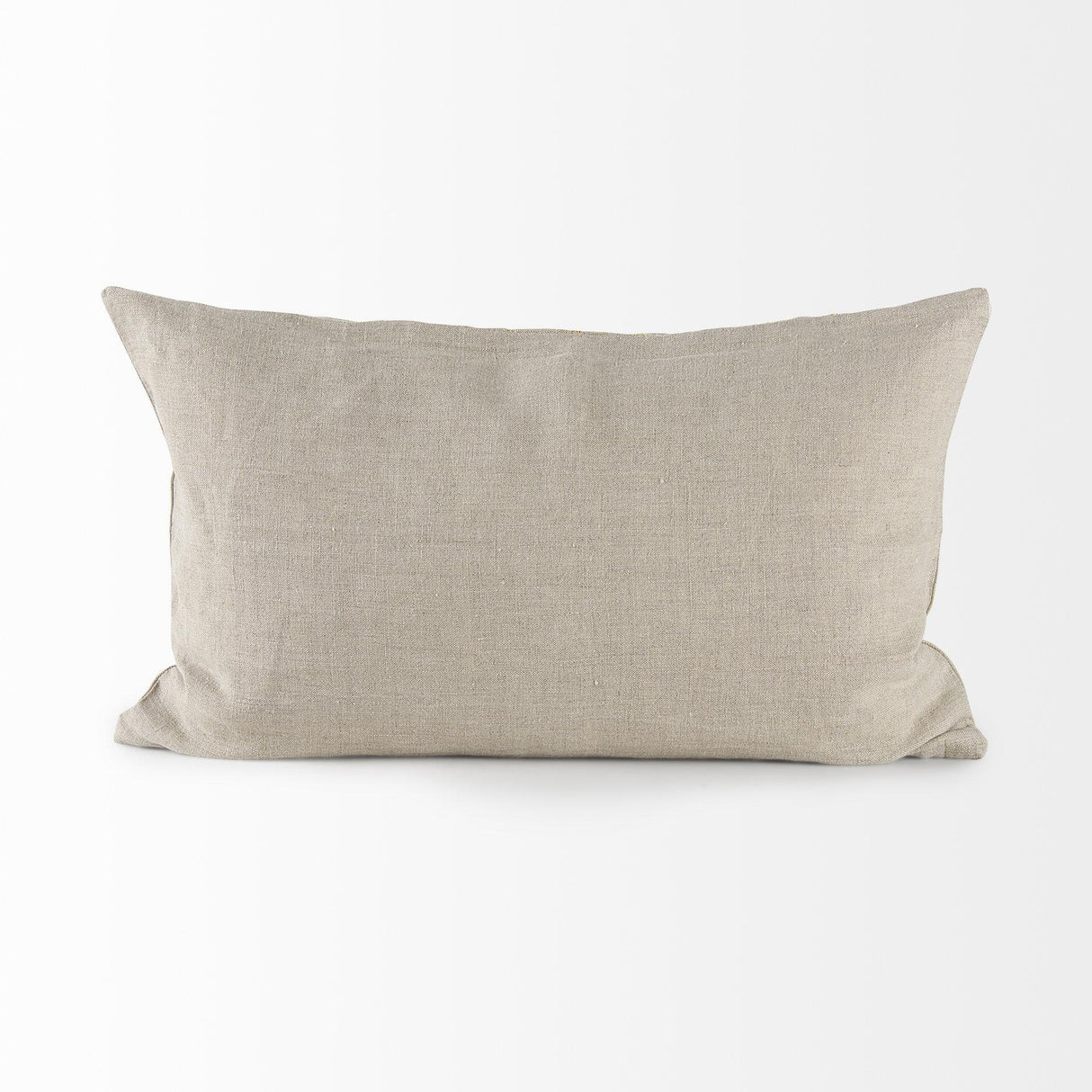 Mercana Danika 13.0L x 21.0W x 0.2H Beige and Gold Fabric Decorative Pillow Cover