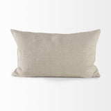 Mercana Danika 13.0L x 21.0W x 0.2H Beige and Gold Fabric Decorative Pillow Cover