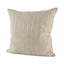 Mercana Danika 18 x 18 Beige and Gold Fabric Decorative Pillow Cover