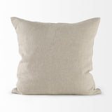 Mercana Danika 18 x 18 Beige and Gold Fabric Decorative Pillow Cover