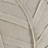 Mercana Ivivva 14L x 26W Beige Fabric Textured Decorative Pillow Cover