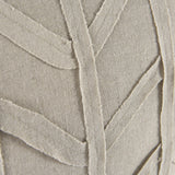Mercana Ivivva 20L x 20W Beige Fabric Textured Decorative Pillow Cover