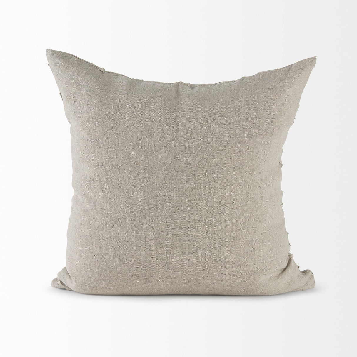 Mercana Ivivva 20L x 20W Beige Fabric Textured Decorative Pillow Cover