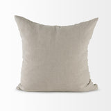 Mercana Ivivva 20L x 20W Beige Fabric Textured Decorative Pillow Cover