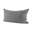 Mercana Ramone 14 x 26 White and Black Fabric Decorative Pillow Cover