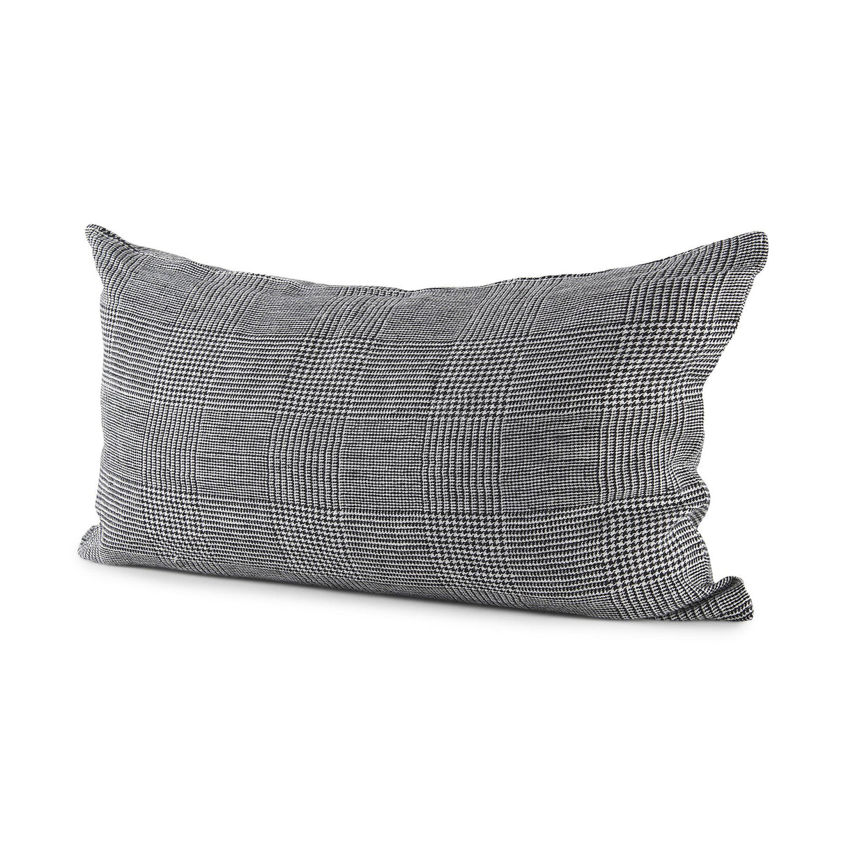 Mercana Ramone 14 x 26 White and Black Fabric Decorative Pillow Cover
