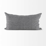 Mercana Ramone 14 x 26 White and Black Fabric Decorative Pillow Cover