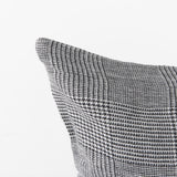 Mercana Ramone 14 x 26 White and Black Fabric Decorative Pillow Cover